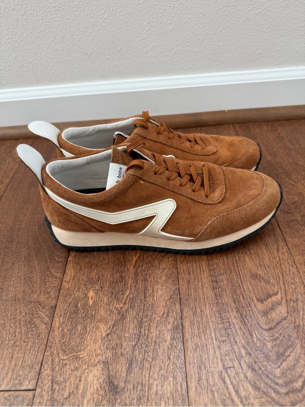 🏷️💚🔥rag & bone - Brown Suede Low-Top Sneakers - 9 - Picture 2 of 6